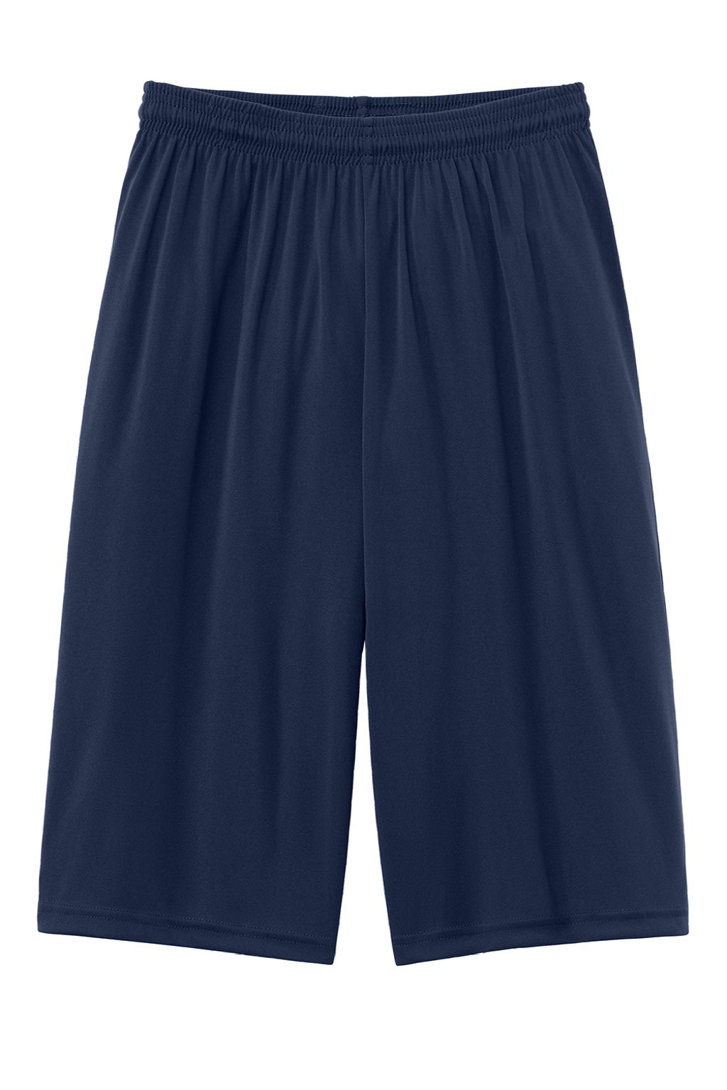 A4 A4N5283 Mens Moisture Wicking Performance Shorts Navy Blue Flat Front