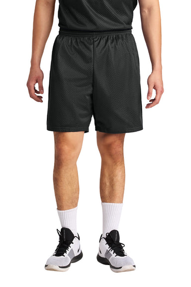 A4 A4N5293 Mens Moisture Wicking Mesh Shorts Black Model Front