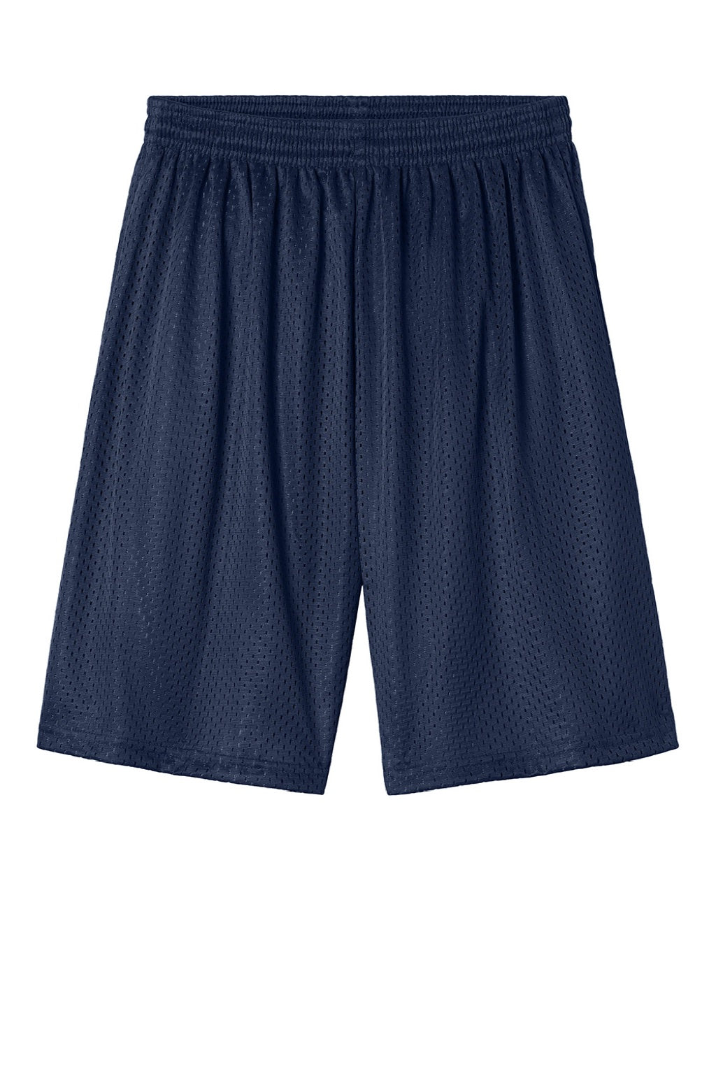 A4 A4N5293 Mens Moisture Wicking Mesh Shorts Navy Blue Flat Front