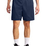 A4 Mens Moisture Wicking Mesh Shorts - Navy Blue