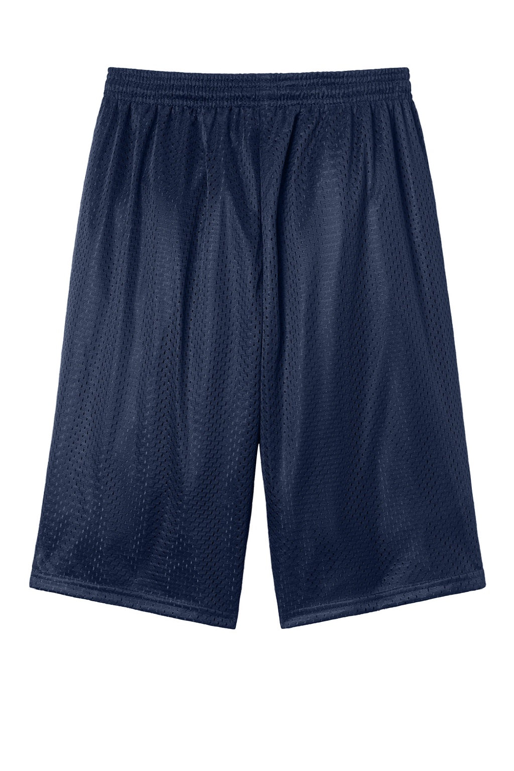 A4 A4N5296 Mens Moisture Wicking Tricot Mesh Shorts Navy Blue Flat Back