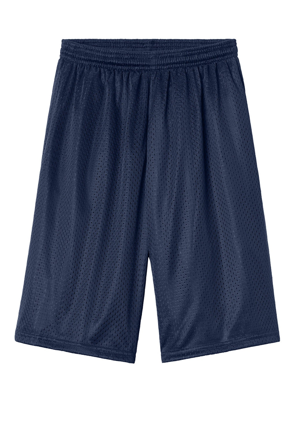 A4 A4N5296 Mens Moisture Wicking Tricot Mesh Shorts Navy Blue Flat Front