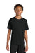 A4 A4NB3142 Youth Performance Moisture Wicking Short Sleeve Crewneck T-Shirt Black Model Front