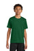 A4 A4NB3142 Youth Performance Moisture Wicking Short Sleeve Crewneck T-Shirt Forest Green Model Front