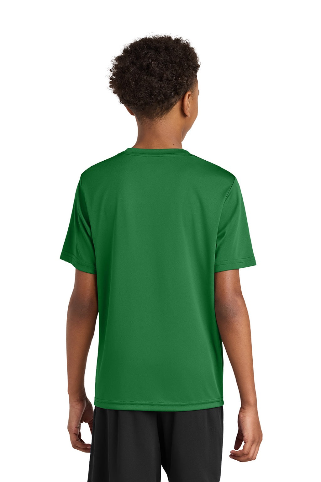 A4 A4NB3142 Youth Performance Moisture Wicking Short Sleeve Crewneck T-Shirt Kelly Green Model Back