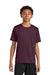 A4 A4NB3142 Youth Performance Moisture Wicking Short Sleeve Crewneck T-Shirt Maroon Model Front