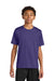 A4 A4NB3142 Youth Performance Moisture Wicking Short Sleeve Crewneck T-Shirt Purple Model Front