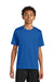 A4 A4NB3142 Youth Performance Moisture Wicking Short Sleeve Crewneck T-Shirt Royal Blue Model Front