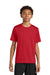 A4 A4NB3142 Youth Performance Moisture Wicking Short Sleeve Crewneck T-Shirt Scarlet Red Model Front