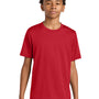 A4 Youth Performance Moisture Wicking Short Sleeve Crewneck T-Shirt - Scarlet Red