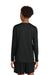 A4 A4NB3165 Youth Cooling Performance Long Sleeve Crewneck T-Shirt Black Model Back
