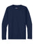 A4 A4NB3165 Youth Cooling Performance Long Sleeve Crewneck T-Shirt Navy Blue Flat Front