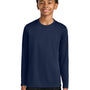 A4 Youth Cooling Performance Long Sleeve Crewneck T-Shirt - Navy Blue - COMING SOON