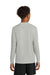 A4 A4NB3165 Youth Cooling Performance Long Sleeve Crewneck T-Shirt Silver Grey Model Back