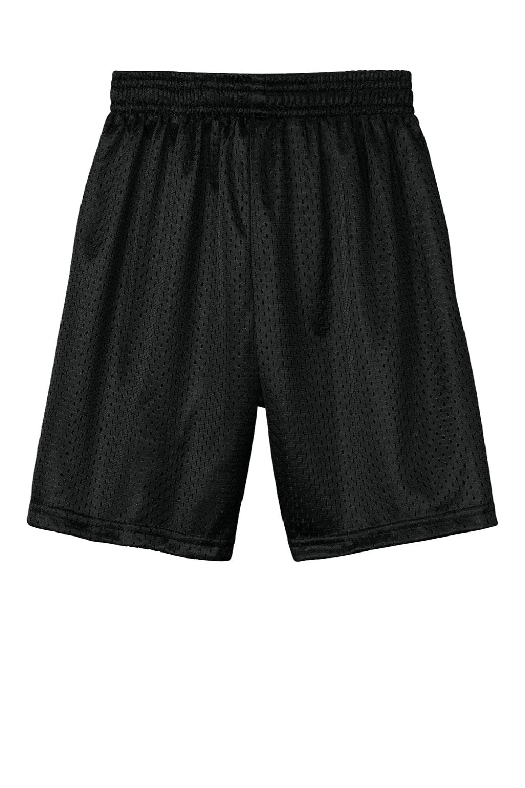 A4 A4NB5301 Youth Moisture Wicking Mesh Shorts Black Flat Back