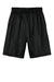 A4 A4NB5301 Youth Moisture Wicking Mesh Shorts Black Flat Back