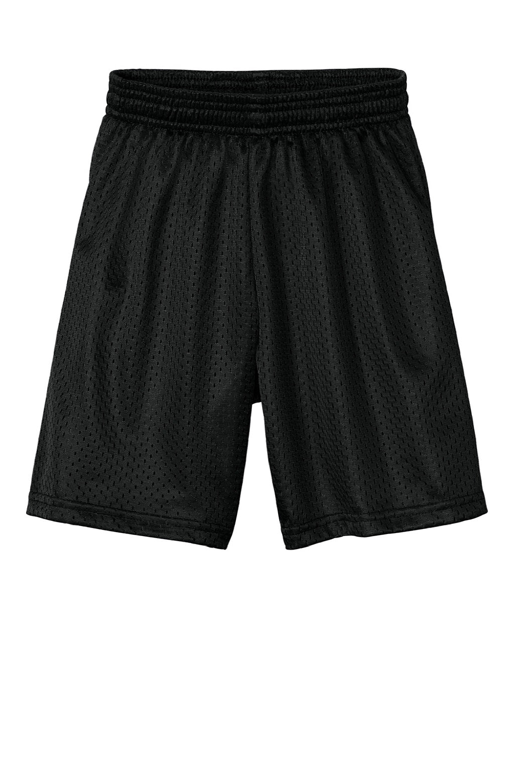 A4 A4NB5301 Youth Moisture Wicking Mesh Shorts Black Flat Front