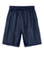 A4 A4NB5301 Youth Moisture Wicking Mesh Shorts Navy Blue Flat Back