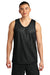 A4 A4NF1270 Mens Reversible Mesh Moisture Wicking Tank Top Black Model Front