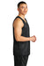 A4 A4NF1270 Mens Reversible Mesh Moisture Wicking Tank Top Black Model Side