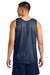 A4 A4NF1270 Mens Reversible Mesh Moisture Wicking Tank Top Navy Blue Model Back