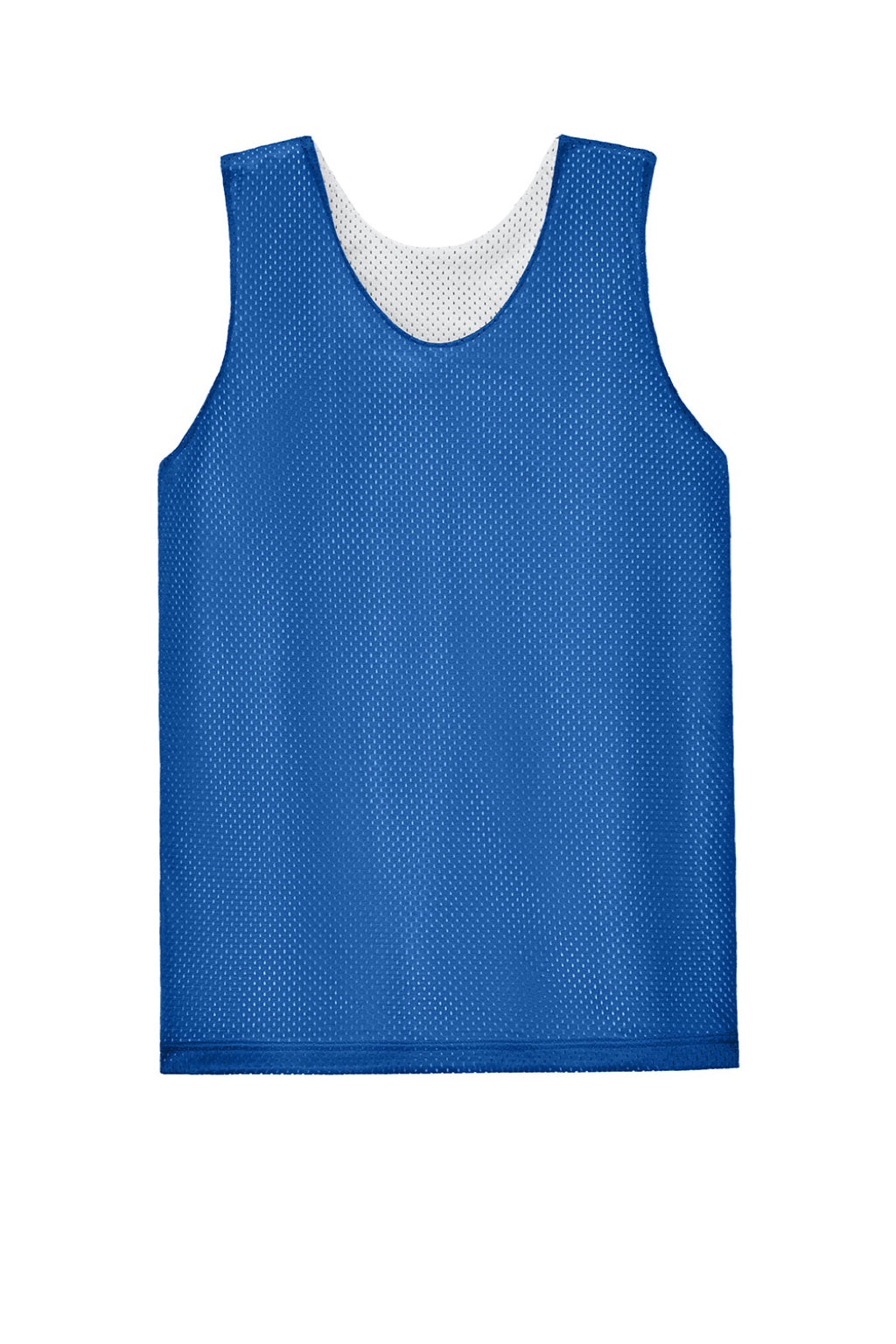 A4 A4NF1270 Mens Reversible Mesh Moisture Wicking Tank Top Royal Blue Flat Front