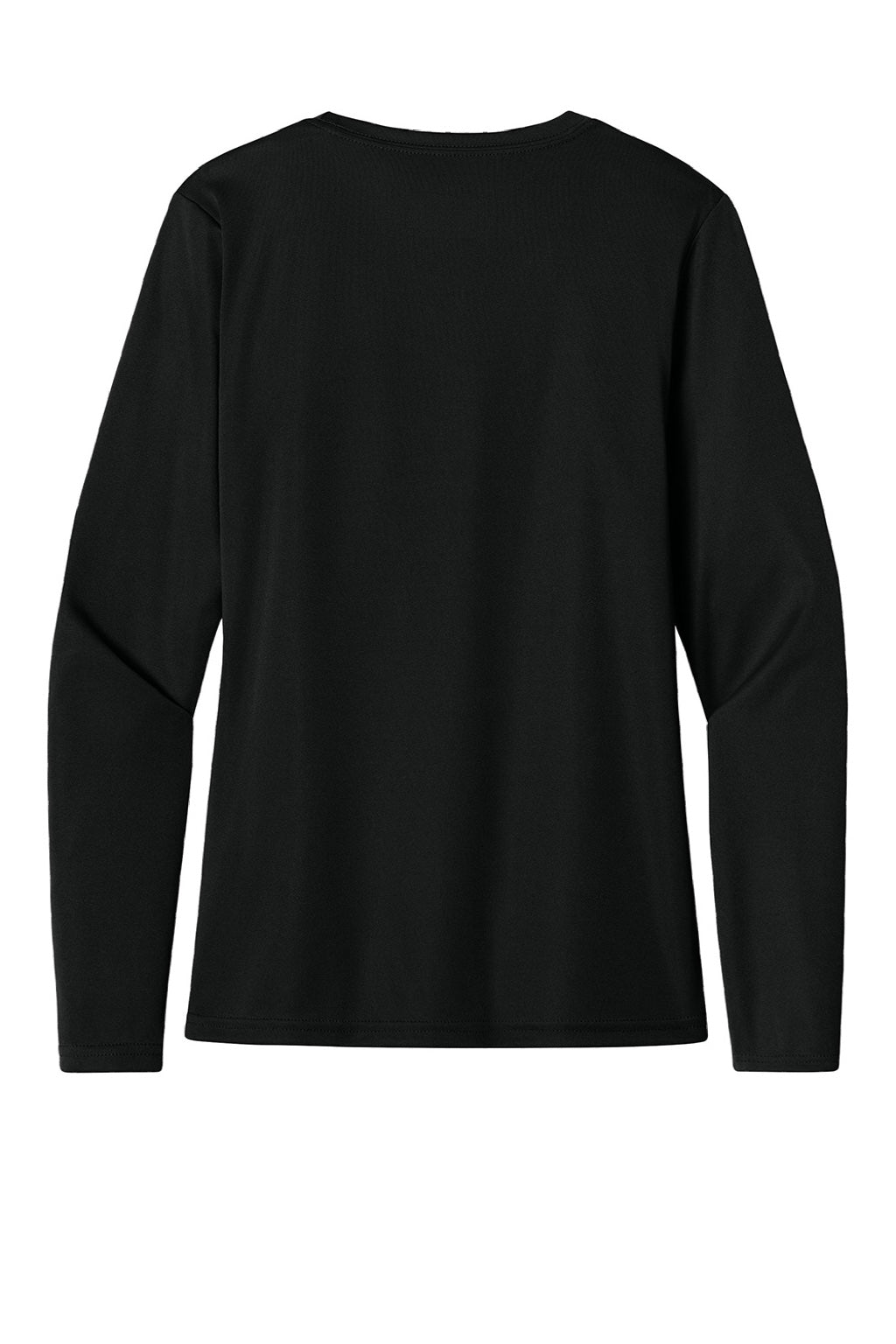 A4 A4NW3002 Womens Cooling Performance Long Sleeve Crewneck T-Shirt Black Flat Back