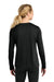 A4 A4NW3002 Womens Cooling Performance Long Sleeve Crewneck T-Shirt Black Model Back