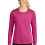 A4 Womens Cooling Performance Long Sleeve Crewneck T-Shirt - Fuchsia Pink - COMING SOON