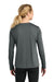 A4 A4NW3002 Womens Cooling Performance Long Sleeve Crewneck T-Shirt Graphite Grey Model Back