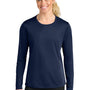 A4 Womens Cooling Performance Long Sleeve Crewneck T-Shirt - Navy Blue - COMING SOON
