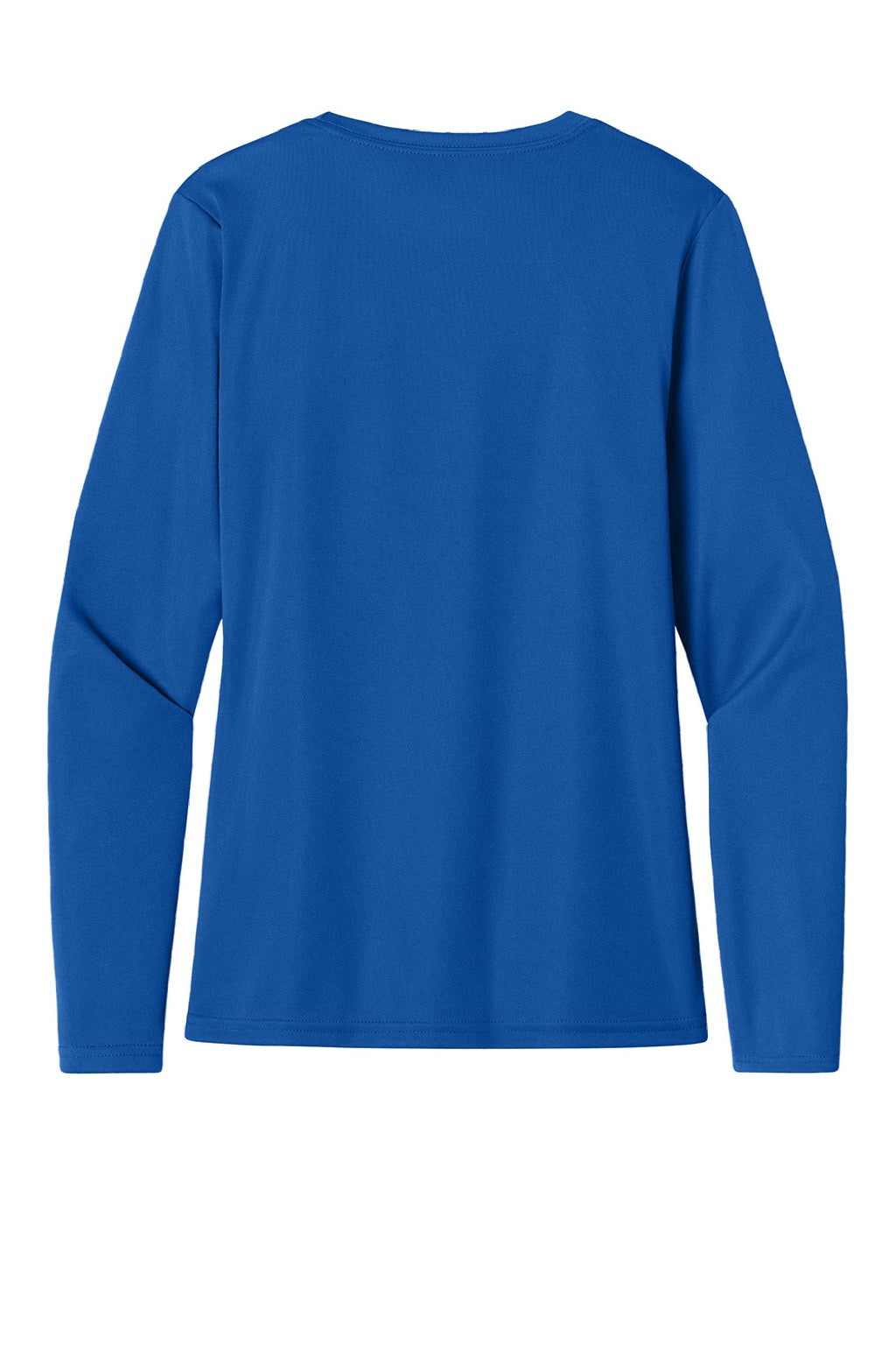 A4 A4NW3002 Womens Cooling Performance Long Sleeve Crewneck T-Shirt Royal Blue Flat Back