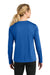 A4 A4NW3002 Womens Cooling Performance Long Sleeve Crewneck T-Shirt Royal Blue Model Back