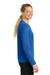 A4 A4NW3002 Womens Cooling Performance Long Sleeve Crewneck T-Shirt Royal Blue Model Side