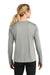 A4 A4NW3002 Womens Cooling Performance Long Sleeve Crewneck T-Shirt Silver Grey Model Back