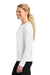 A4 A4NW3002 Womens Cooling Performance Long Sleeve Crewneck T-Shirt White Model Side