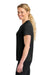 A4 A4NW3201 Womens Performance Moisture Wicking Short Sleeve Crewneck T-Shirt Black Model Side