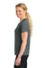 A4 A4NW3201 Womens Performance Moisture Wicking Short Sleeve Crewneck T-Shirt Graphite Grey Model Side