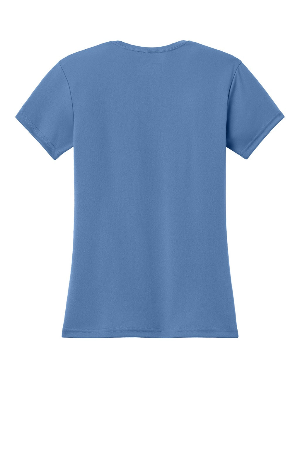 A4 A4NW3201 Womens Performance Moisture Wicking Short Sleeve Crewneck T-Shirt Light Blue Flat Back