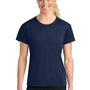 A4 Womens Performance Moisture Wicking Short Sleeve Crewneck T-Shirt - Navy Blue