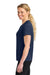 A4 A4NW3201 Womens Performance Moisture Wicking Short Sleeve Crewneck T-Shirt Navy Blue Model Side