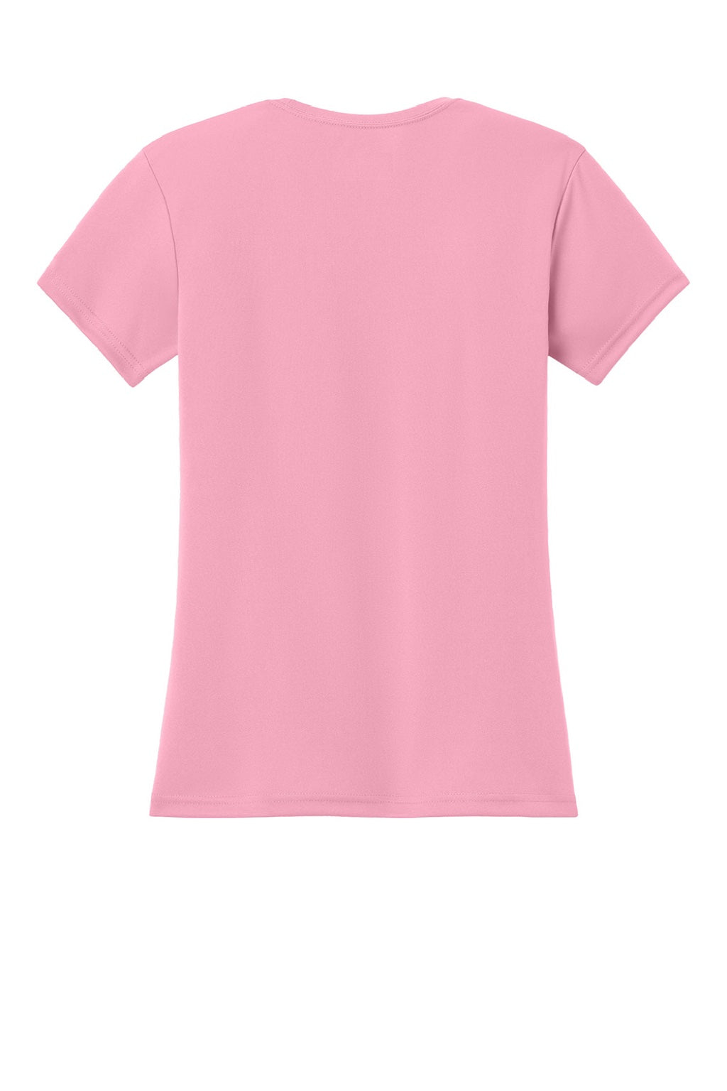 A4 A4NW3201 Womens Performance Moisture Wicking Short Sleeve Crewneck T-Shirt Pink Flat Back