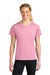 A4 A4NW3201 Womens Performance Moisture Wicking Short Sleeve Crewneck T-Shirt Pink Model Front