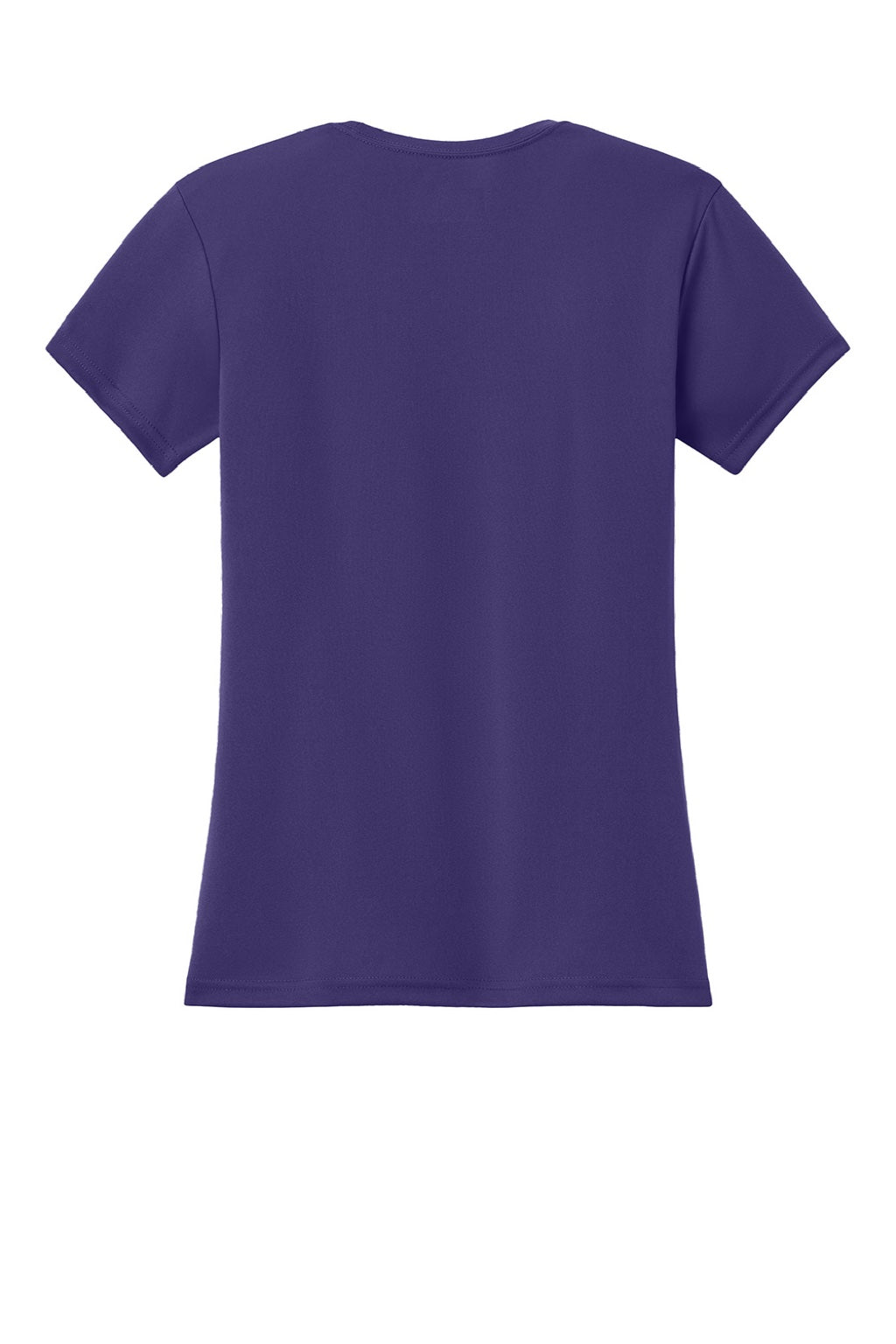 A4 A4NW3201 Womens Performance Moisture Wicking Short Sleeve Crewneck T-Shirt Purple Flat Back
