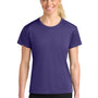 A4 Womens Performance Moisture Wicking Short Sleeve Crewneck T-Shirt - Purple