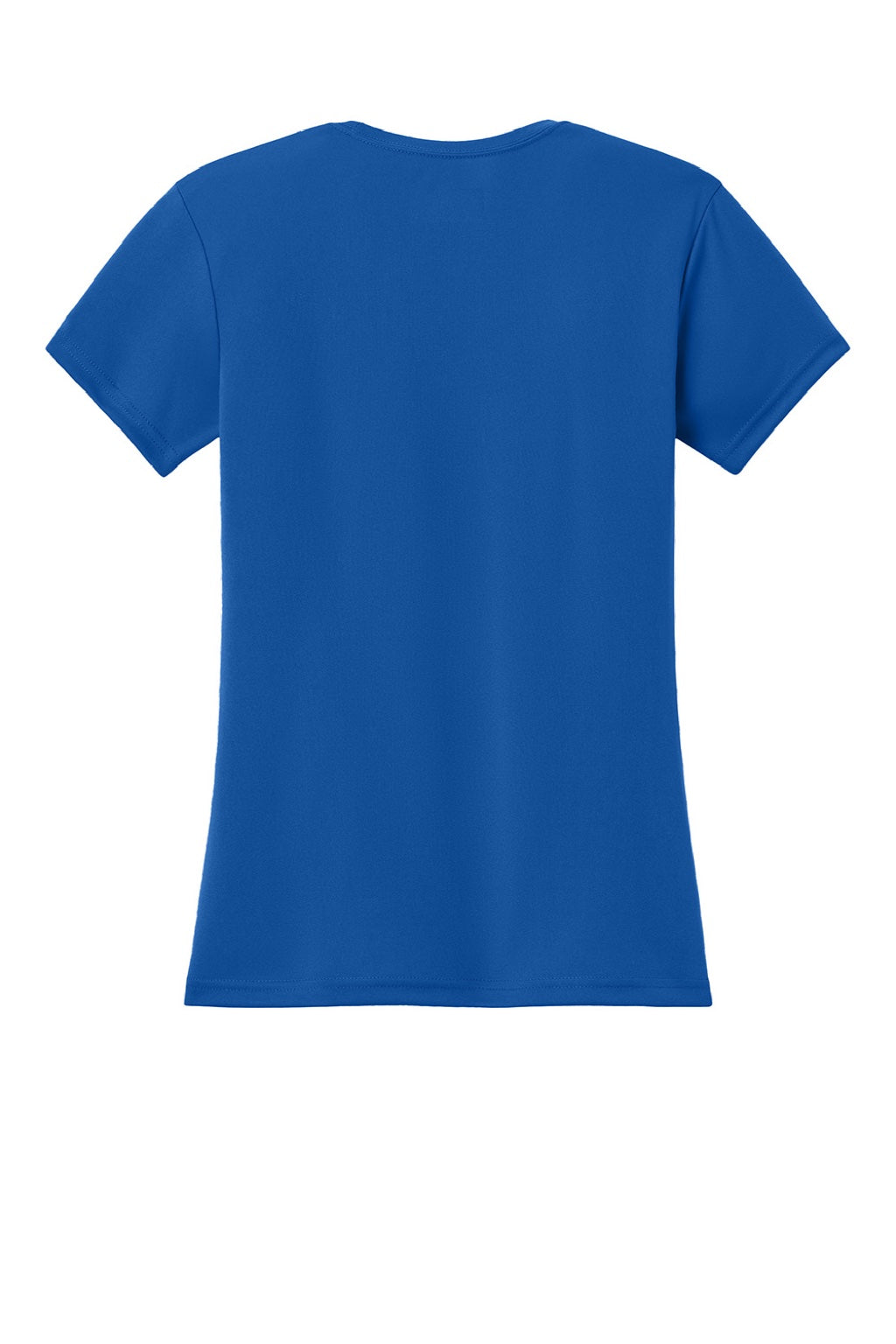 A4 A4NW3201 Womens Performance Moisture Wicking Short Sleeve Crewneck T-Shirt Royal Blue Flat Back