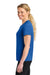 A4 A4NW3201 Womens Performance Moisture Wicking Short Sleeve Crewneck T-Shirt Royal Blue Model Side