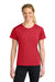 A4 A4NW3201 Womens Performance Moisture Wicking Short Sleeve Crewneck T-Shirt Scarlet Red Model Front