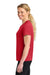A4 A4NW3201 Womens Performance Moisture Wicking Short Sleeve Crewneck T-Shirt Scarlet Red Model Side