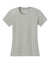 A4 A4NW3201 Womens Performance Moisture Wicking Short Sleeve Crewneck T-Shirt Silver Grey Flat Front